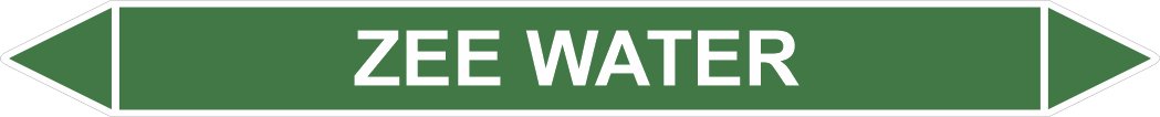 Leidingstickers Leidingmarkering Zee water (Water)