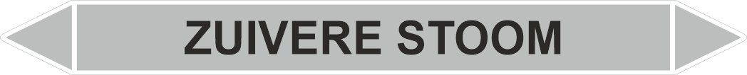 Leidingstickers Leidingmarkering Zuivere Stoom (Stoom) Leidingstickers Leidingmarkering Zuivere Stoom (Stoom)