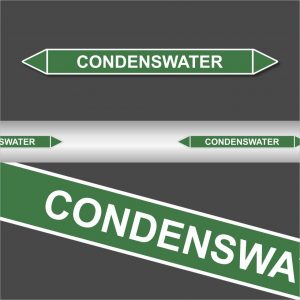 Leidingstickers Leidingmarkering condenswater (Water)
