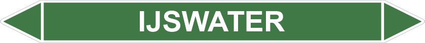 Leidingstickers Leidingmarkering ijswater (Water)