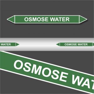 Leidingstickers Leidingmarkering osmose water (Water)