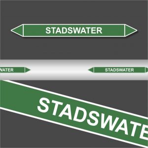 Leidingstickers Leidingmarkering stadswater (Water)