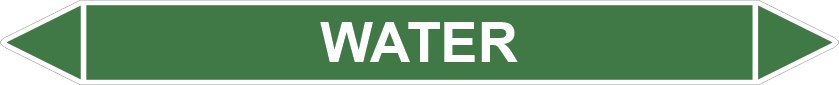 Leidingstickers Leidingmarkering water (Water) Leidingstickers Leidingmarkering water (Water)