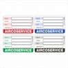 Onderhoud stickers aircoservice universeel