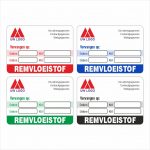 Onderhoud stickers remvloeistof vervangen op
