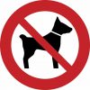 Pictogram geen honden sticker