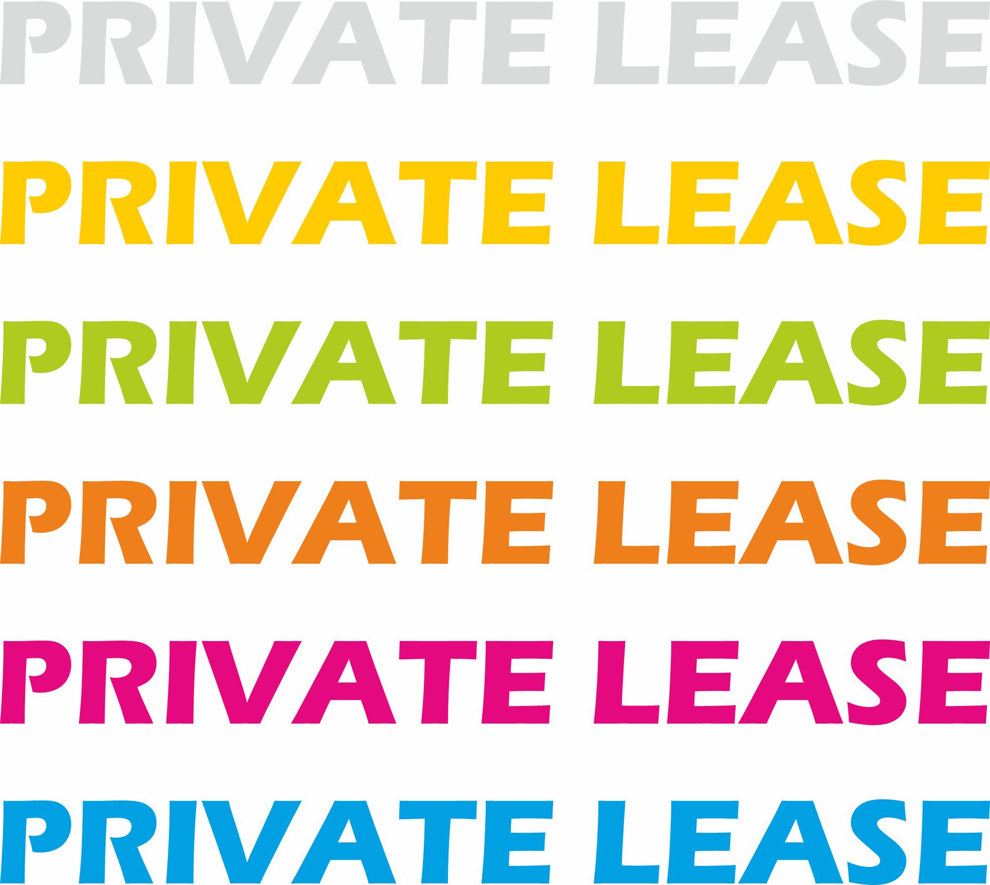 Autoraam stickers private lease