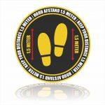 covid19 Voeten 2 houd afstand sticker
