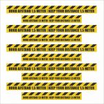 COVID19 1,5 meter afstand stroken 12,5cm hoog (per 5 stuks)