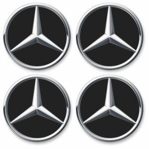 Wielnaaf stickers Mercedes Zwart