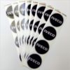 Wielnaaf stickers Iveco zwart grijze rand