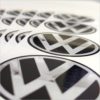 Wielnaaf stickers VW zwart