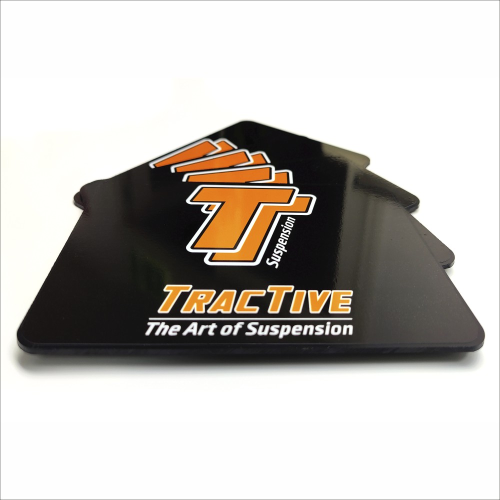 Showroomplaten motorfiets en traktor Showroomplaten motorfiets en traktor