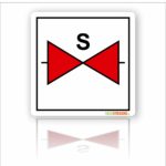 Pictogram sticker Afsluiter Sprinkler