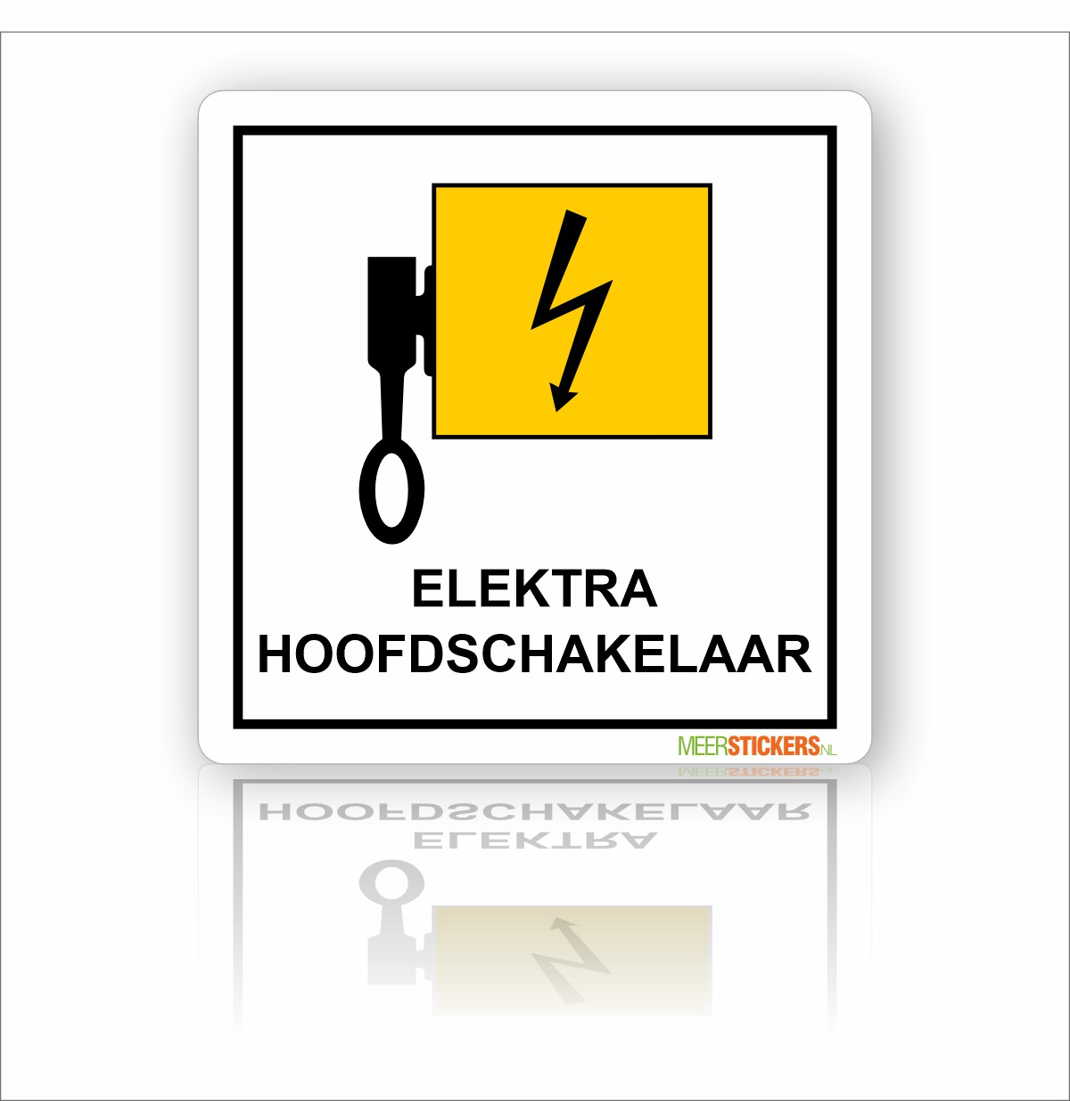 Onderzoek single Zie insecten Pictogram sticker Hoofdschakelaar elektra - MeerStickers.nl