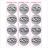 Wielnaaf stickers Hyundai Silver metallic