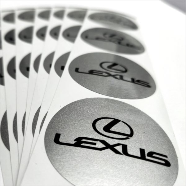 Wielnaaf stickers Lexus Silver metallic