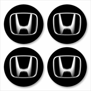 Wielnaaf stickers Honda zwart