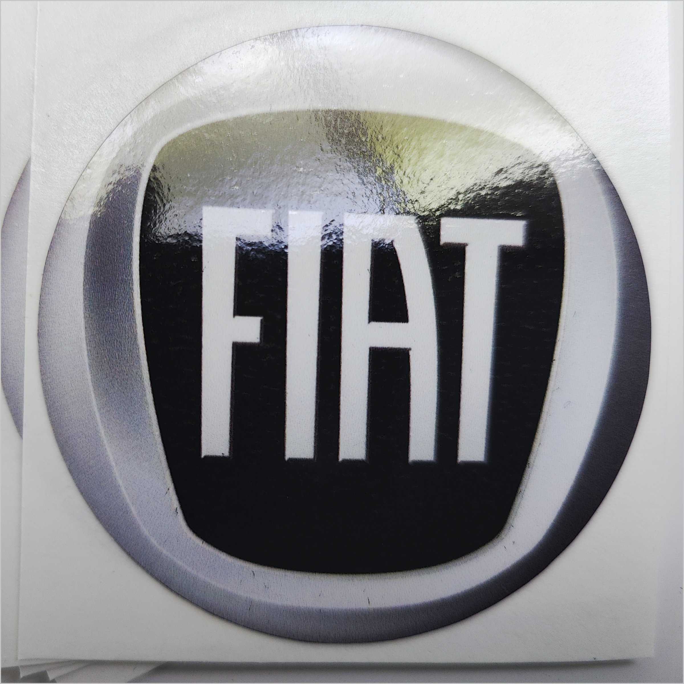 Wielnaaf stickers Fiat zwart