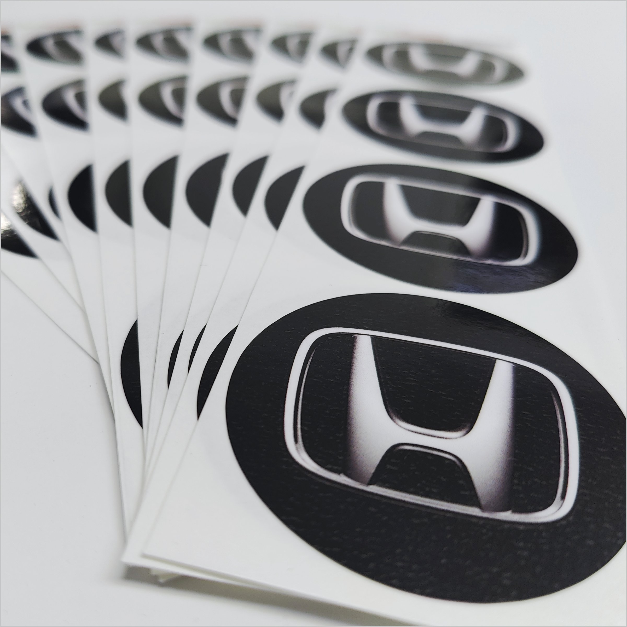 Wielnaaf stickers Honda zwart