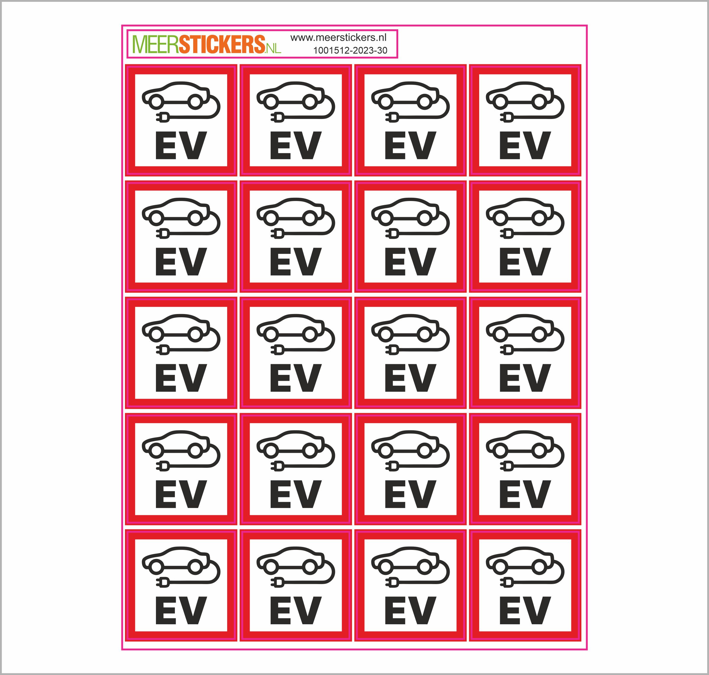 EV Stickers Laadpunt EV Stickers Laadpunt