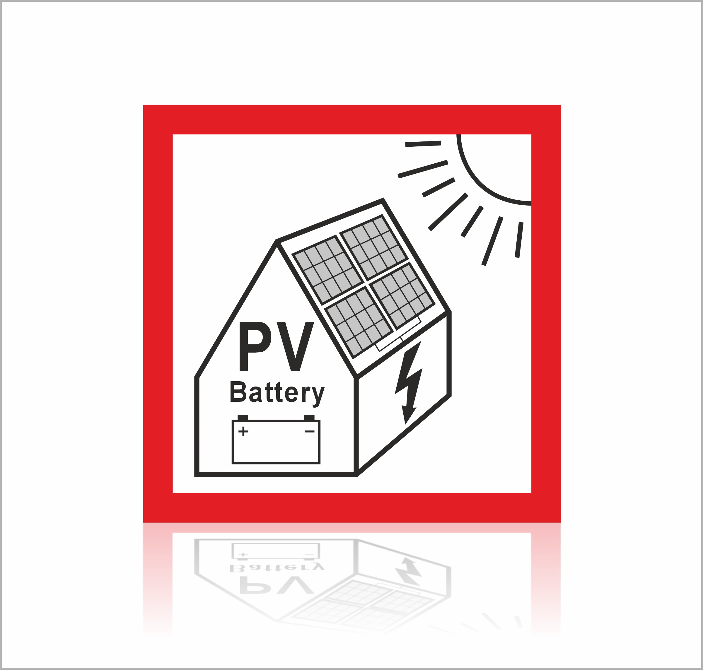 PV Stickers batterij accu